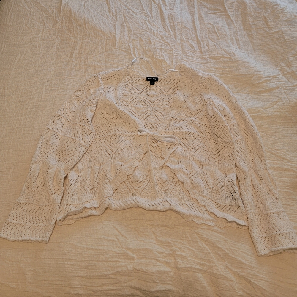 Torrid Ivory Knit Sweater
